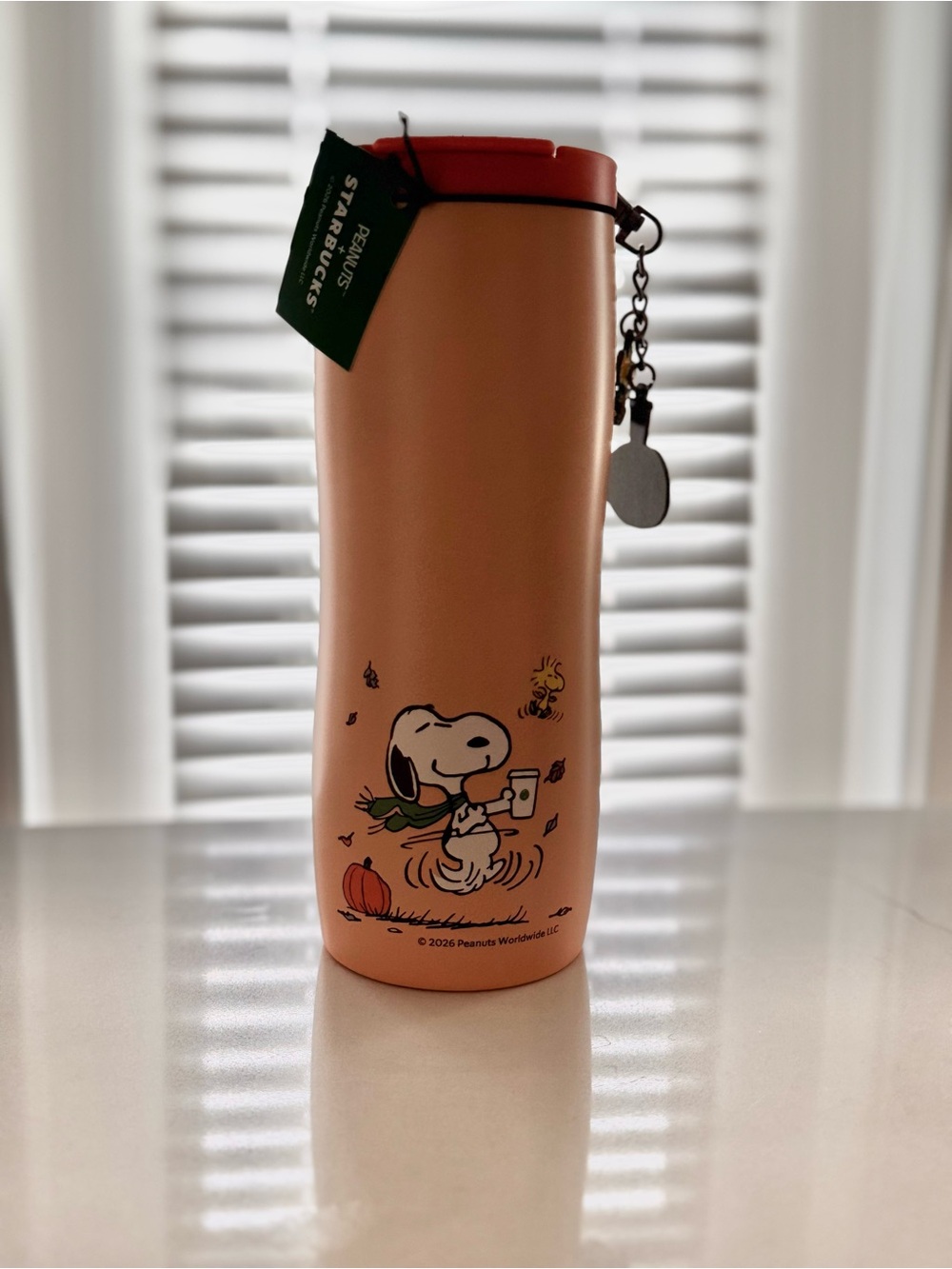 Starbucks Snoopy Steel Tumbler & Charm
